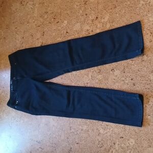 Vera Wang Vintage Dark Wash Straight Leg Jeans With Silver Accent Rivets Size 6